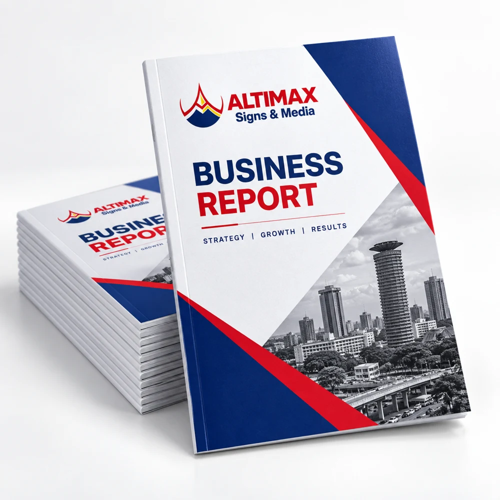 Document — Product view, Altimax Signs & Media mockup