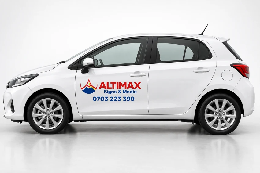 Altimax decals & lettering vehicle-branding concept